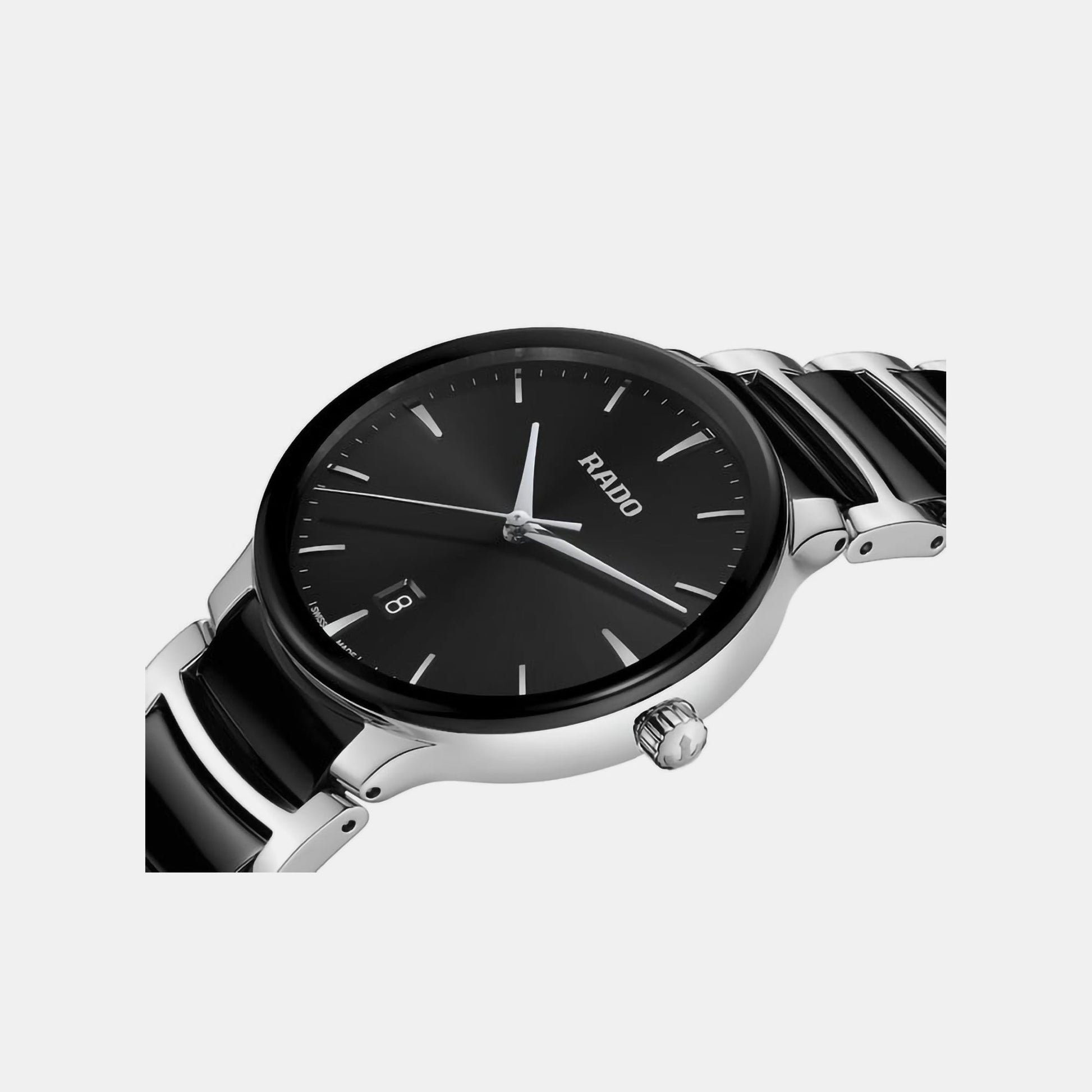Centrix Unisex Quartz Black Dial Analog Ceramic Watch R30021152