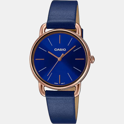 Enticer Women Quartz Blue Dial Analog Leather Watch A1796