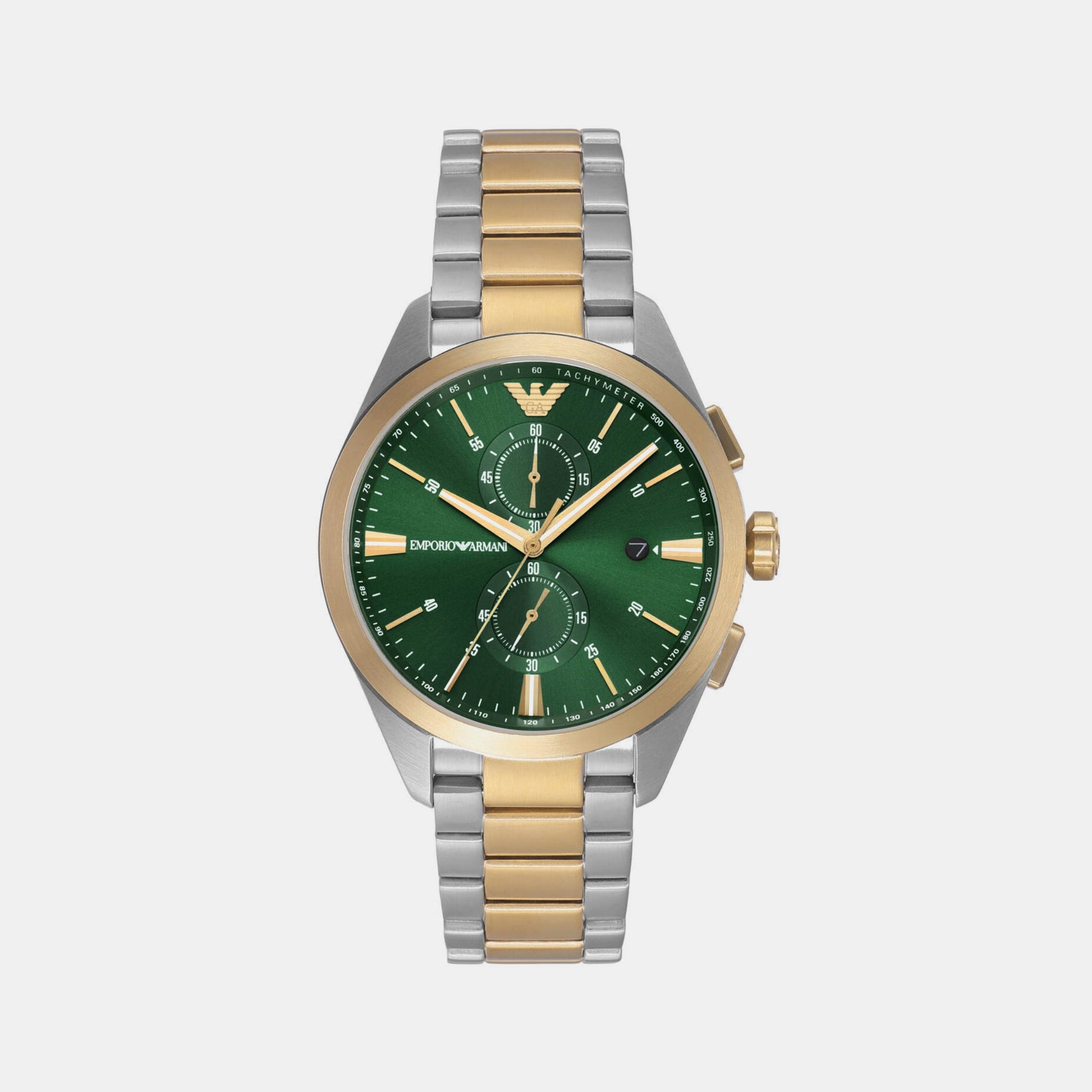 Claudio Men Quartz Green Dial Chronograph Stainless Steel Watch AR11511