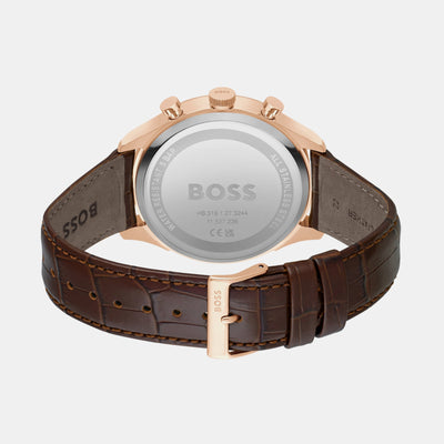 Gregor Men Quartz Blue Dial Analog Leather Watch 1514050