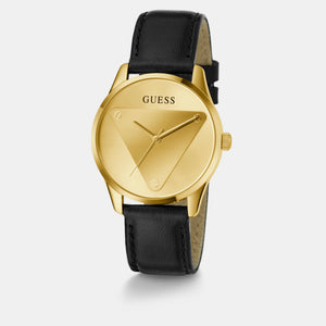 Emblem Women Quartz Champagne Dial Analog Leather Watch GW0399L3
