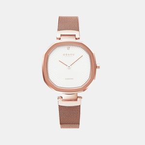 Brilliant Women Quartz Silver Dial Analog Stainless Steel Watch V277LXVIMV
