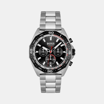 Energy Men Quartz Black Dial Chronograph Stainless Steel Watch 1513971