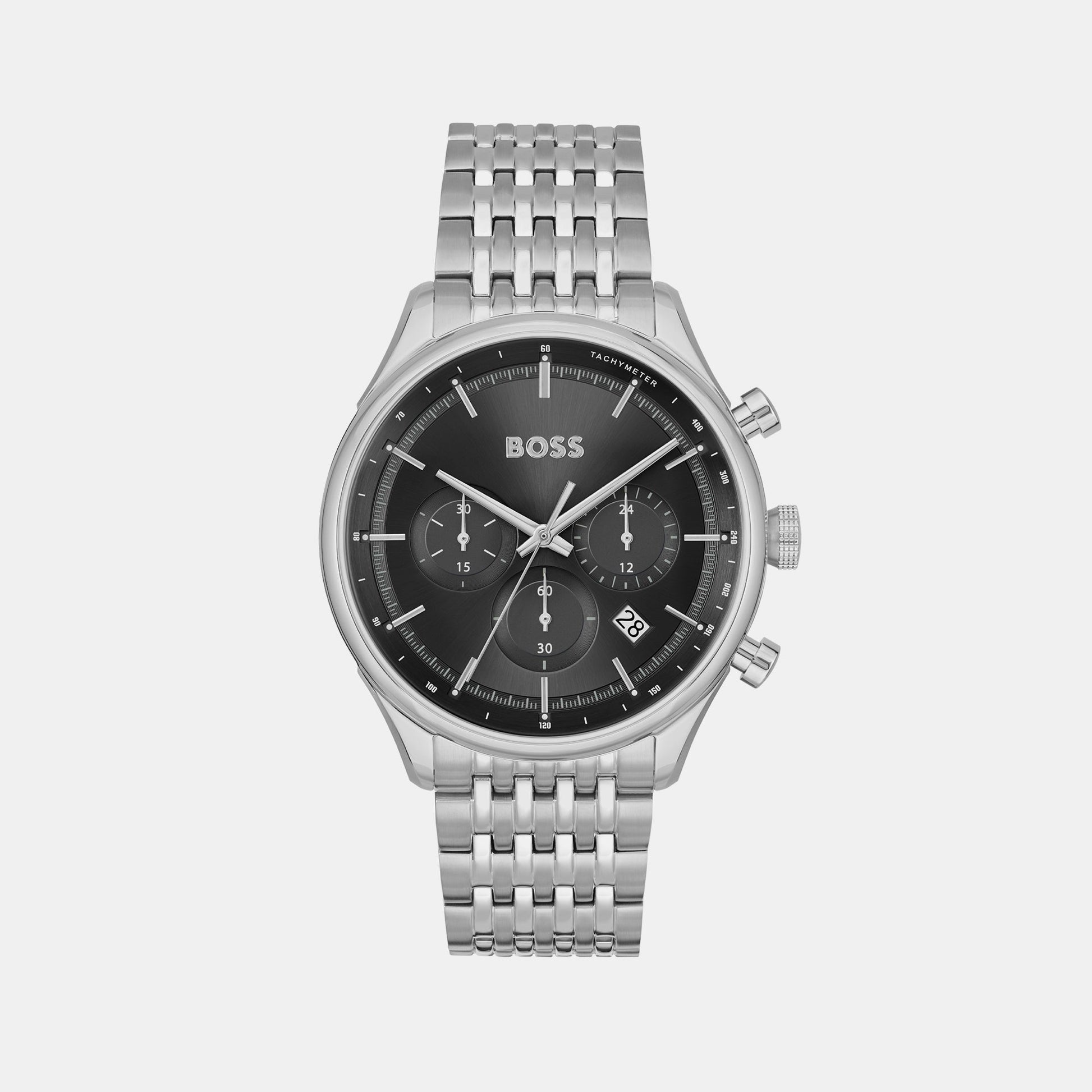 Gregor Men Quartz Black Dial Chronograph Stainless Steel Watch 1514082
