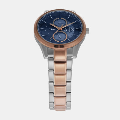 Dante Men Quartz Blue Dial Chronograph Stainless Steel Watch AX1874