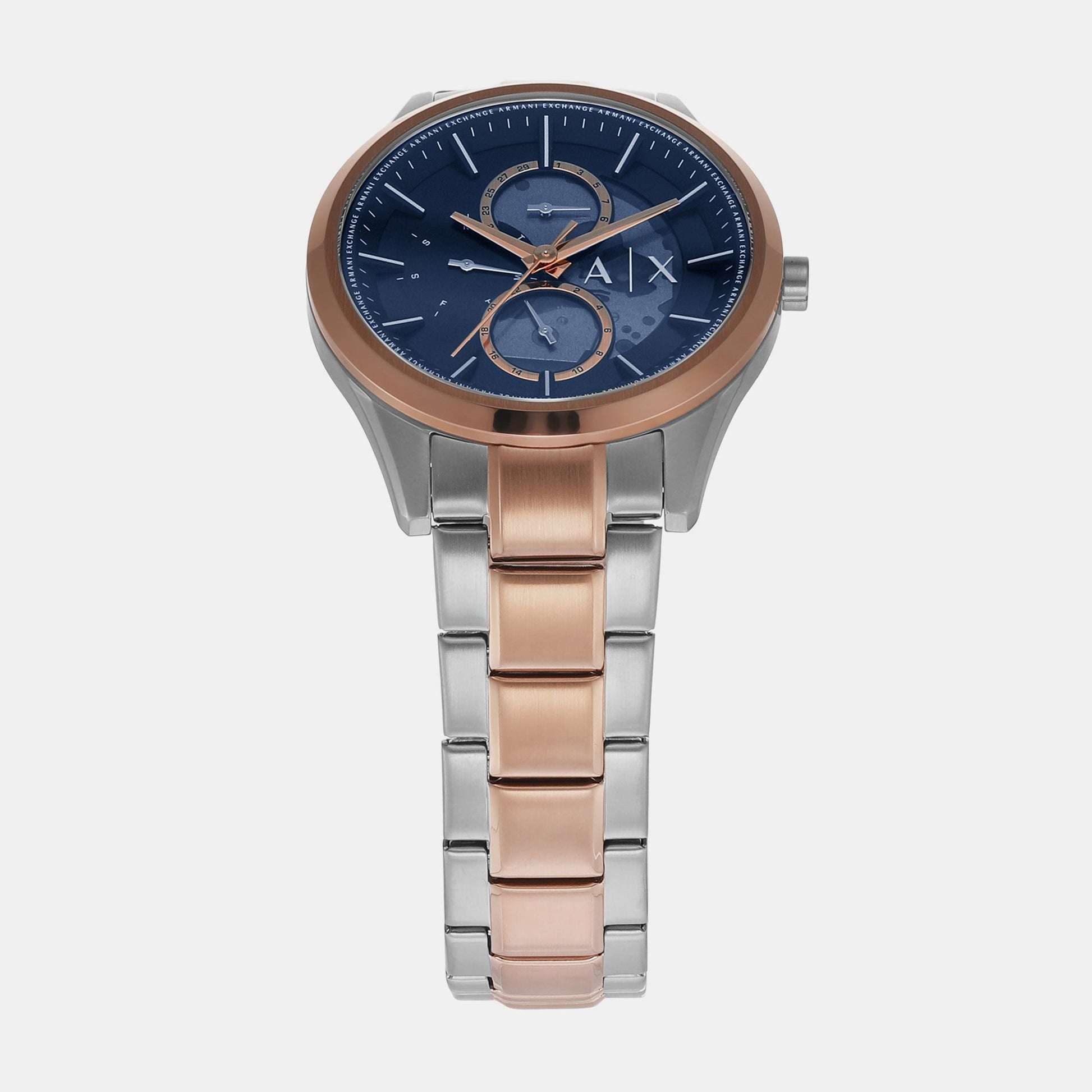 Dante Men Quartz Blue Dial Chronograph Stainless Steel Watch AX1874
