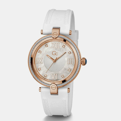 Fusion Cable Women Quartz White Dial Analog Silicone Watch Z15003L1MF