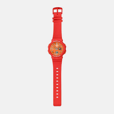 Baby-G Women Quartz Orange Dial Analog-Digital Resin Watch BX154
