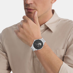 Ck Esteem Men Automatic Grey Dial Multi-Function Stainless Steel Watch 25200387