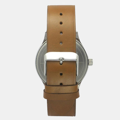 Fashion Men Quartz Green Dial Analog Leather Watch TWEG19700