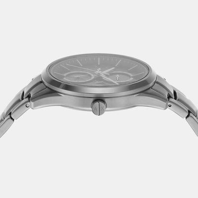 Dante Men Quartz Black Dial Chronograph Stainless Steel Watch AX1873