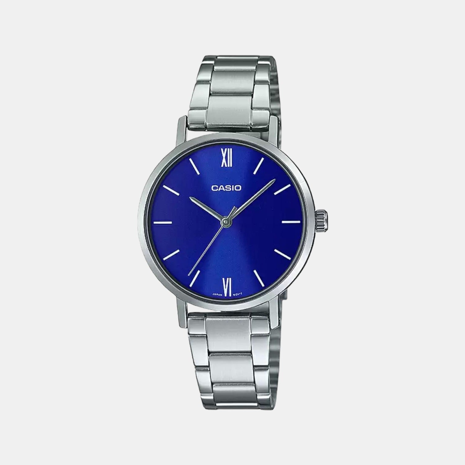 Enticer Women Quartz Blue Dial Analog Stainless Steel Watch A1998