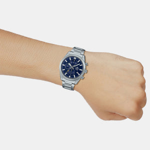 Edifice Men Quartz Blue Dial Chronograph Stainless Steel Watch ED581