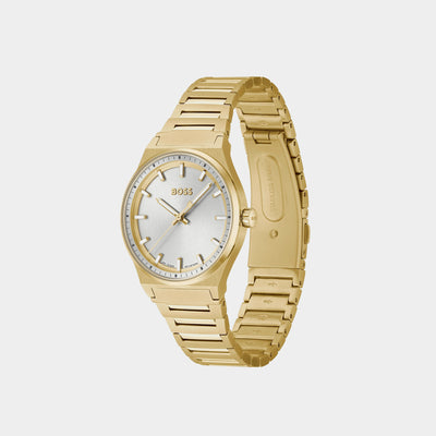 Candor Women Quartz Silver Dial Analog Stainless Steel Watch 1502738