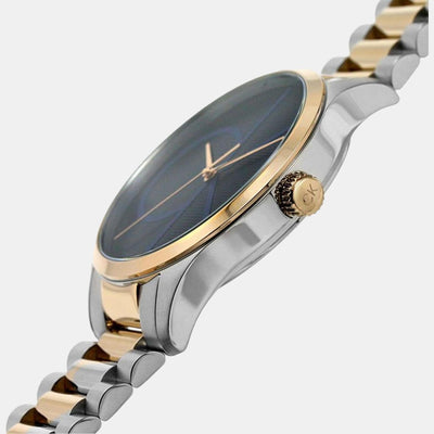 Ck Iconic Unisex Quartz Blue Dial Analog Stainless Steel Watch 25200165