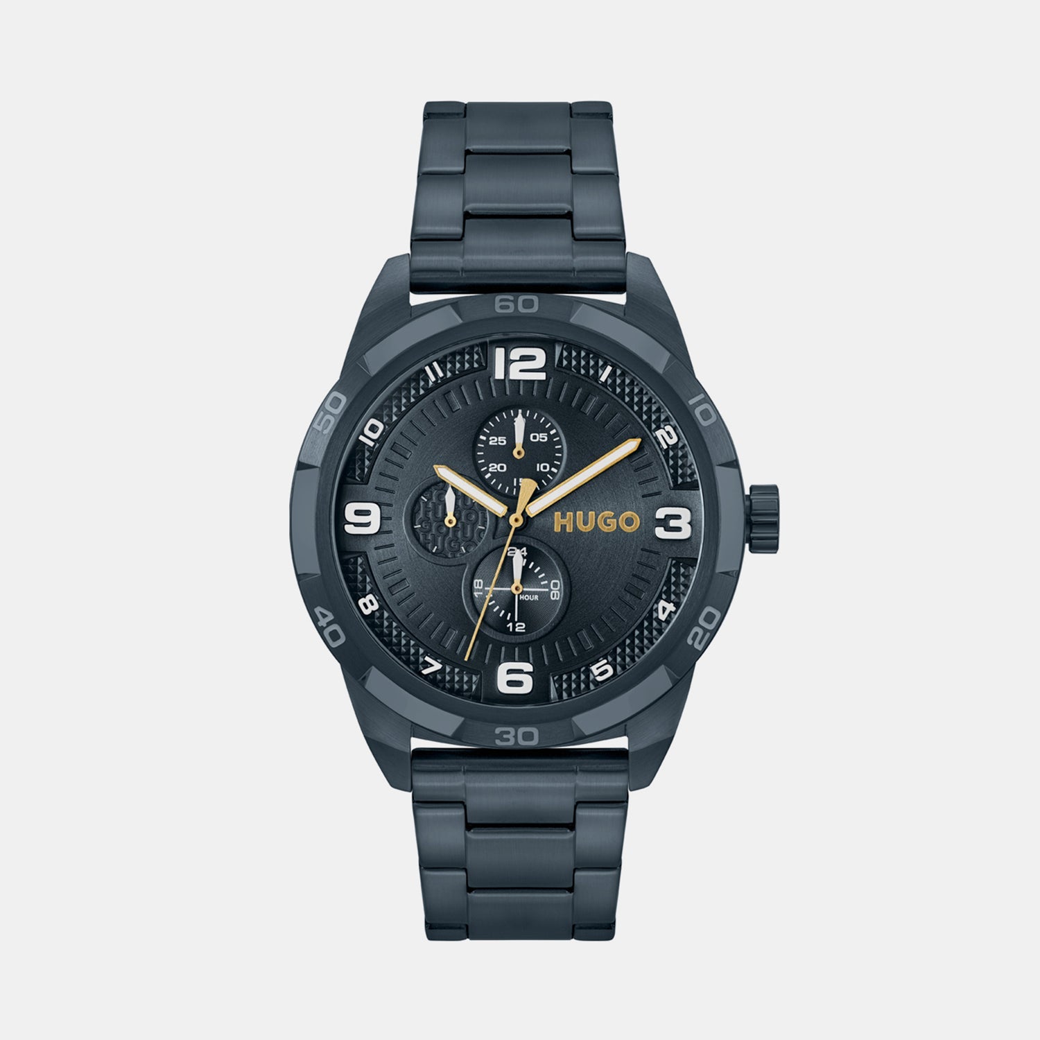 Grip Men Quartz Blue Dial Analog Stainless Steel Watch 1530278