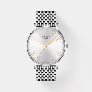 Everytime Men Quartz White Dial Analog Stainless steel Watch T1434101101101