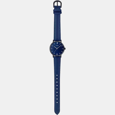 Enticer Women Quartz Blue Dial Analog Leather Watch A2001