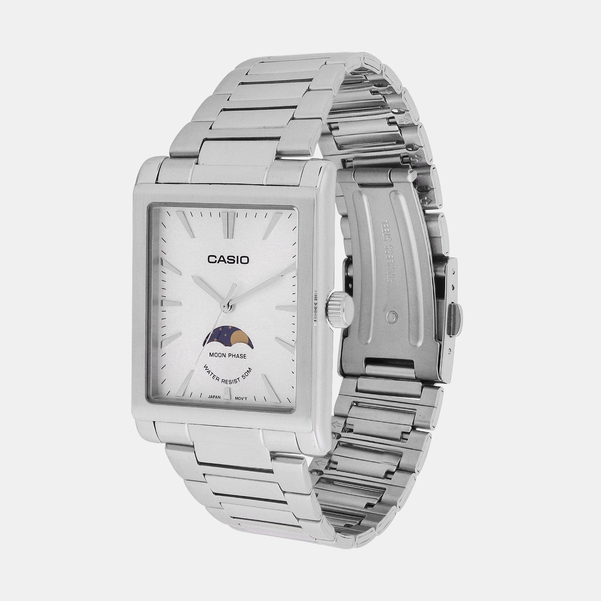 Enticer Men Quartz White Dial Analog Stainless Steel Watch A2171
