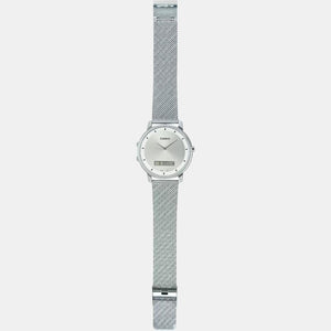 Enticer Men Quartz Silver Dial Analog Stainless Steel Watch A1962