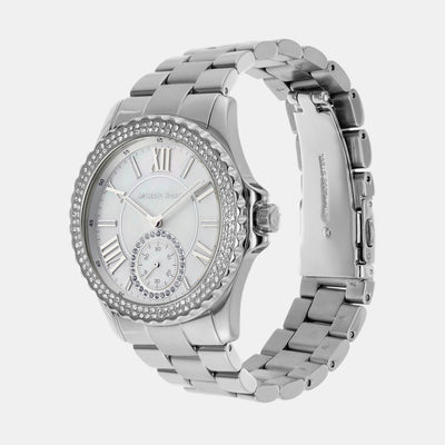 Everest Women Quartz Silver Dial Analog Stainless Steel Watch MK7403