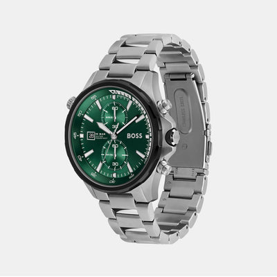 Globetrotter Men Quartz Green Dial Chronograph Stainless Steel Watch 1513930