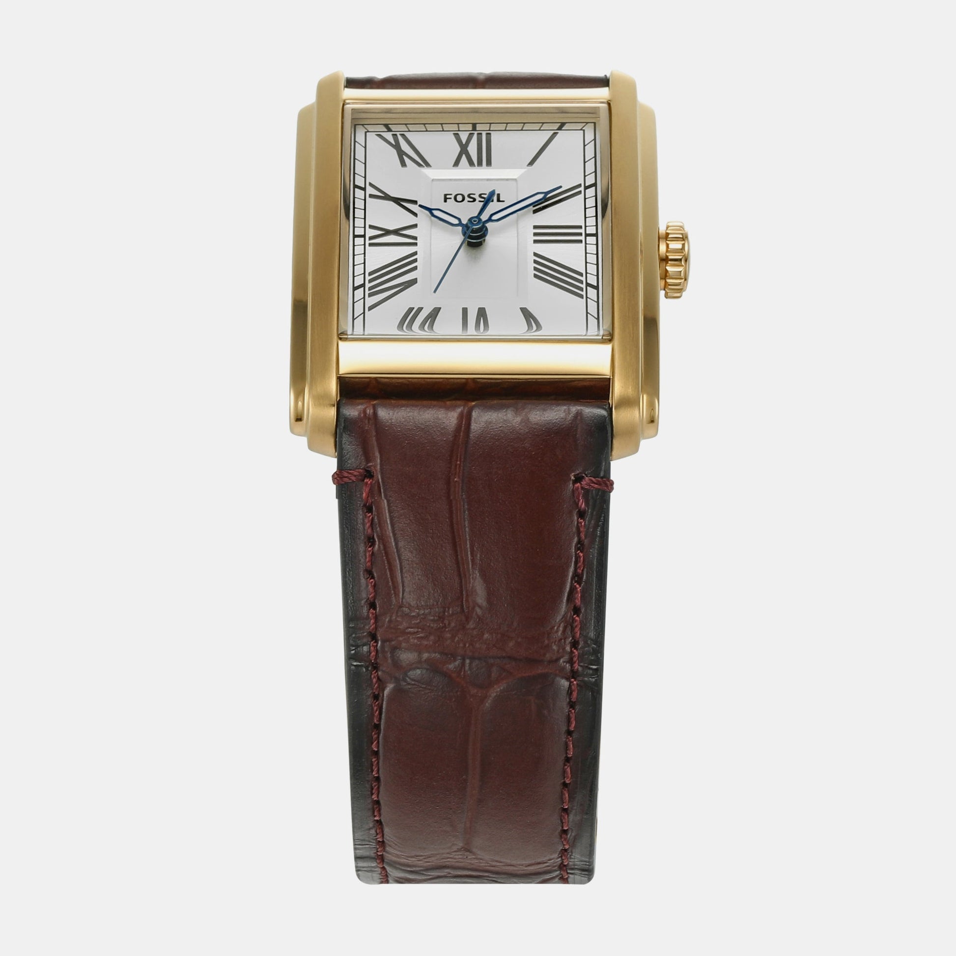 Carraway Men Quartz Silver Dial Analog Leather Watch FS6011