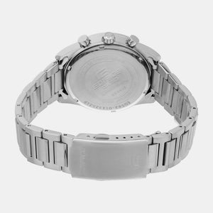 Edifice Men Quartz Silver Dial Chronograph Stainless Steel Watch ED582