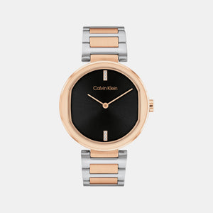 Ck Sensation Women Quartz Black Dial Analog Stainless Steel Watch 25200432
