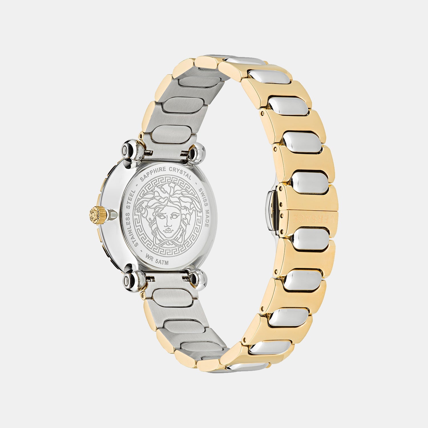 Greca Women Quartz Gold Dial Analog Stainless Steel Watch VE6I00423