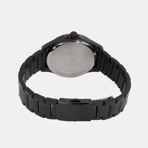 Enticer Men Quartz Black Dial Analog Stainless Steel Watch A2164