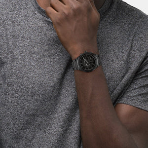 Ck Fearless Men Quartz Black Dial Chronograph Stainless Steel Watch 25200303