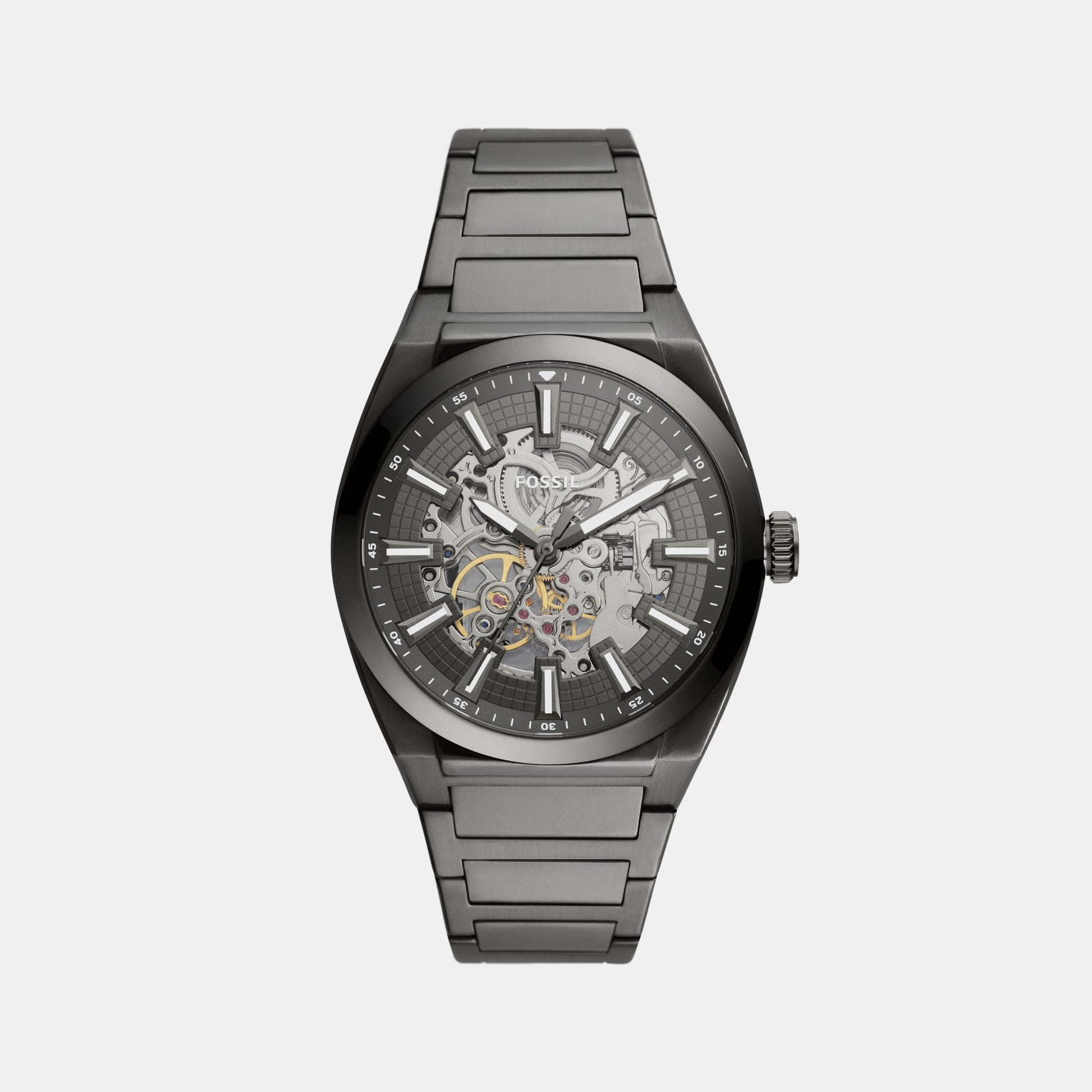 Everett Men Automatic Grey Dial Analog Stainless Steel Watch ME3206