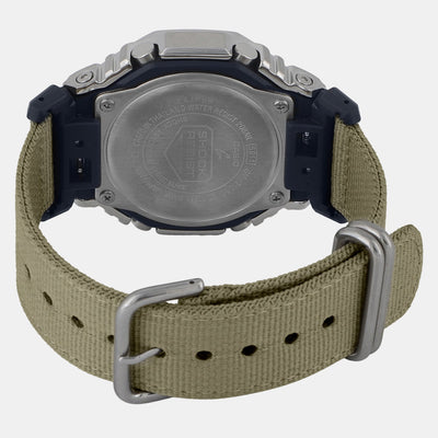 G-Shock Men Quartz Grey Dial Analog-Digital Fabric Watch G1372