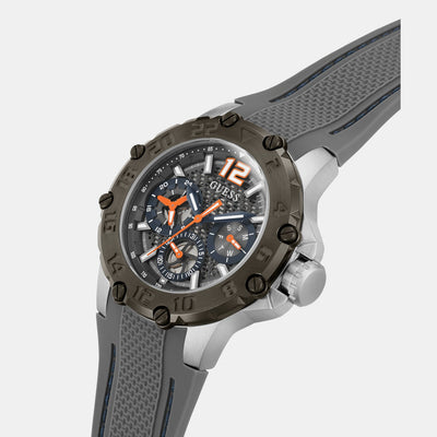 Contender Men Quartz Grey Dial Analog Silicone Watch GW0640G1
