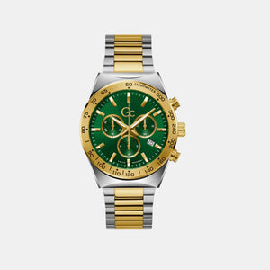 Clubhouse Chrono Men Quartz Green Dial Chronograph Stainless Steel Watch Z17001G9MF