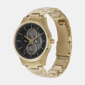 Dante Men Quartz Black Dial Chronograph Stainless Steel Watch AX1875