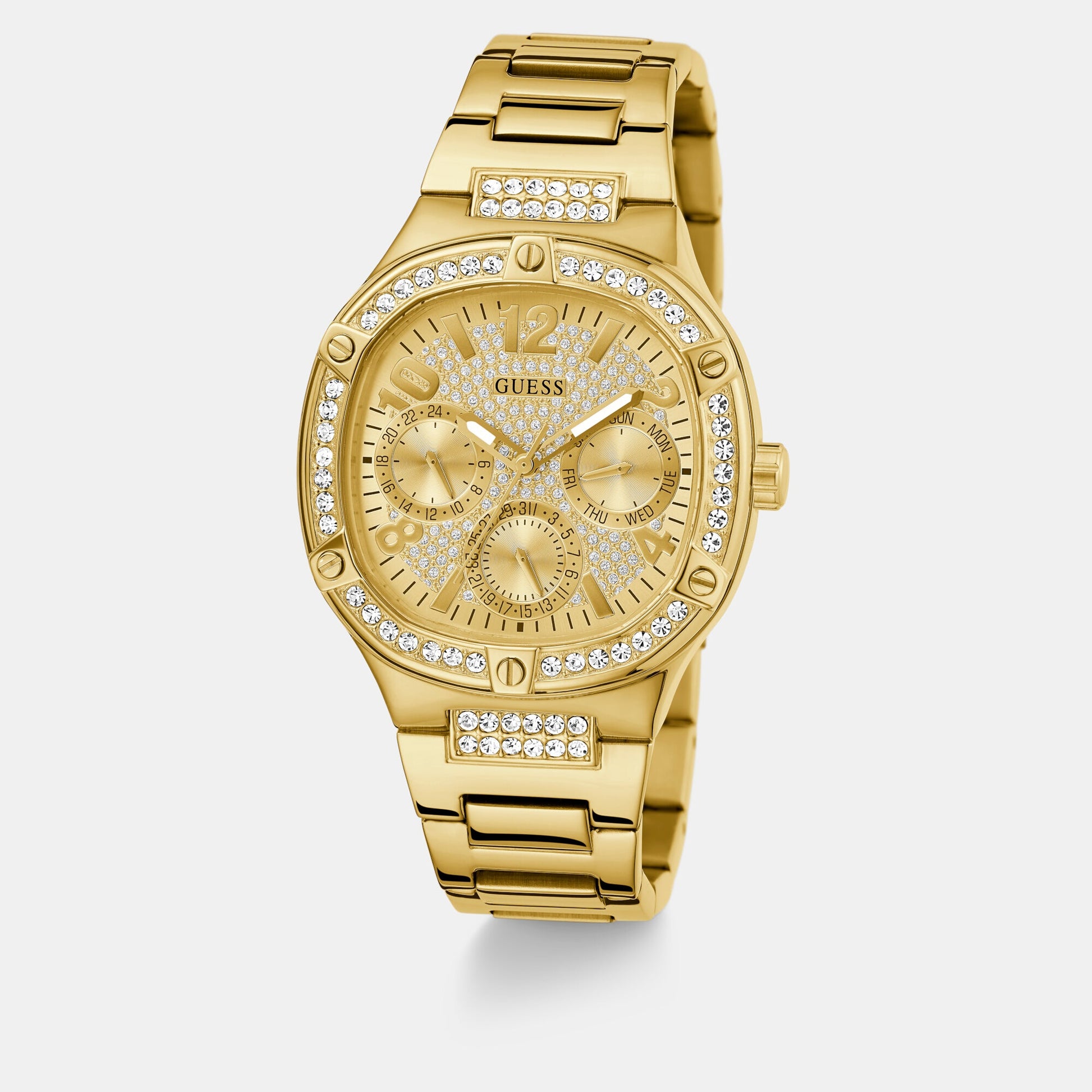 Duchess Women Quartz Champagne Dial Analog Stainless Steel Watch GW0558L2