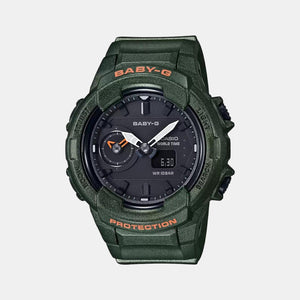 Baby-G Women Quartz Black Dial Analog-Digital Resin Watch B206
