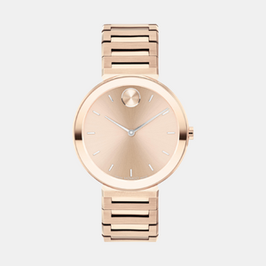 Bold Women Quartz Rose Gold Dial Analog Stainless Steel Watch 3601089