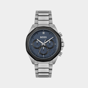 Cloud Men Quartz Blue Dial Chronograph Stainless Steel Watch 1514015