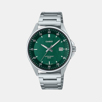 Enticer Men Quartz Green Dial Analog Stainless Steel Watch A2101