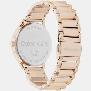 Ck Dress Women Quartz Pink Dial Multi-Function Stainless Steel Watch 25200370