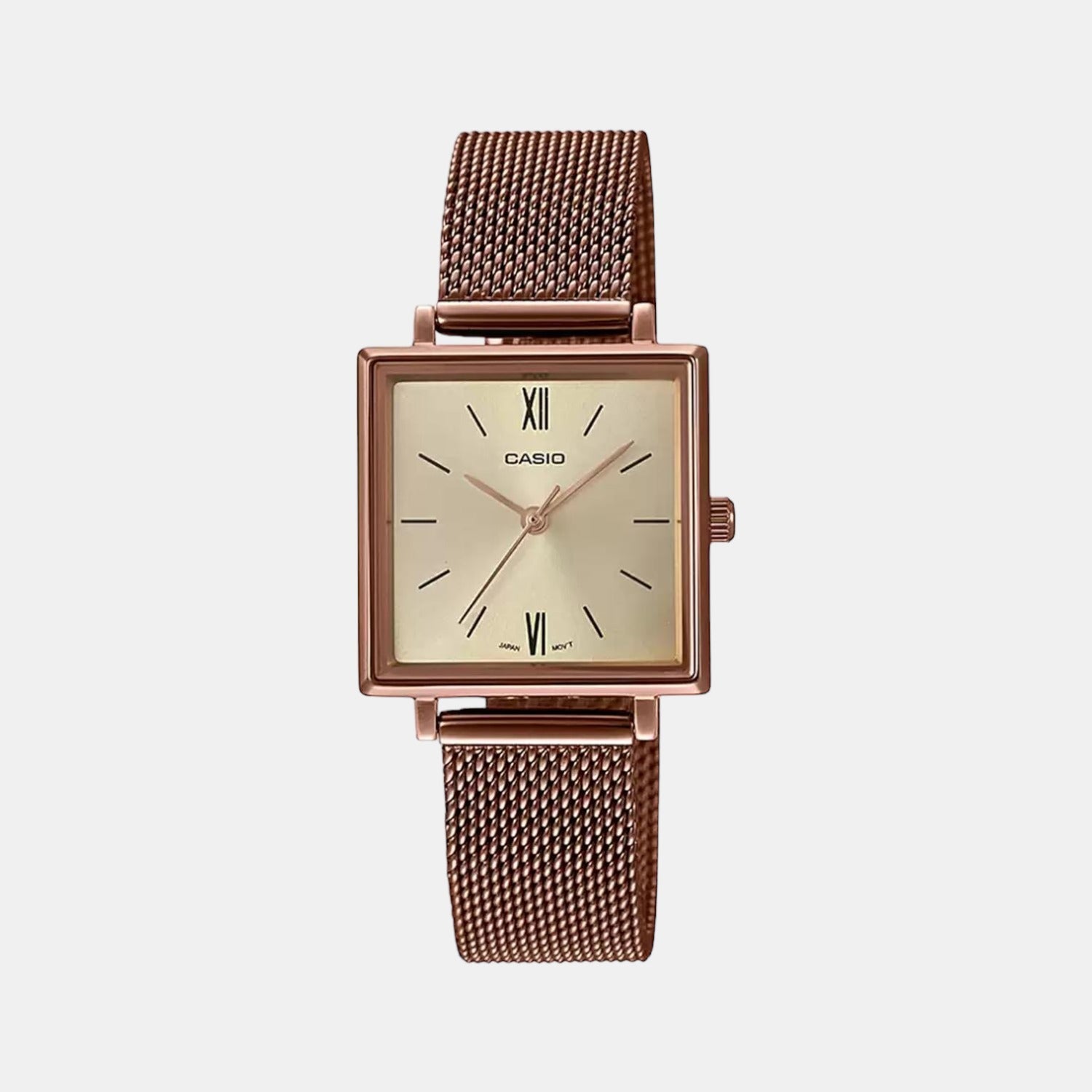 Enticer Women Quartz Rose Gold Dial Analog Stainless Steel Watch A1548