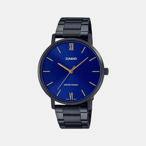 Enticer Men Quartz Blue Dial Analog Stainless Steel Watch A1974