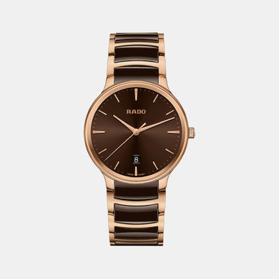 Centrix Unisex Quartz Brown Dial Analog Stainless Steel Watch R30023302