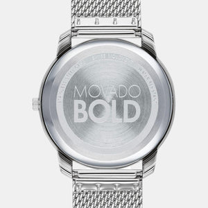 Bold Men Quartz Grey Dial Analog Stainless Steel Watch 3600599
