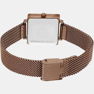 Enticer Women Quartz Rose Gold Dial Analog Stainless Steel Watch A1548