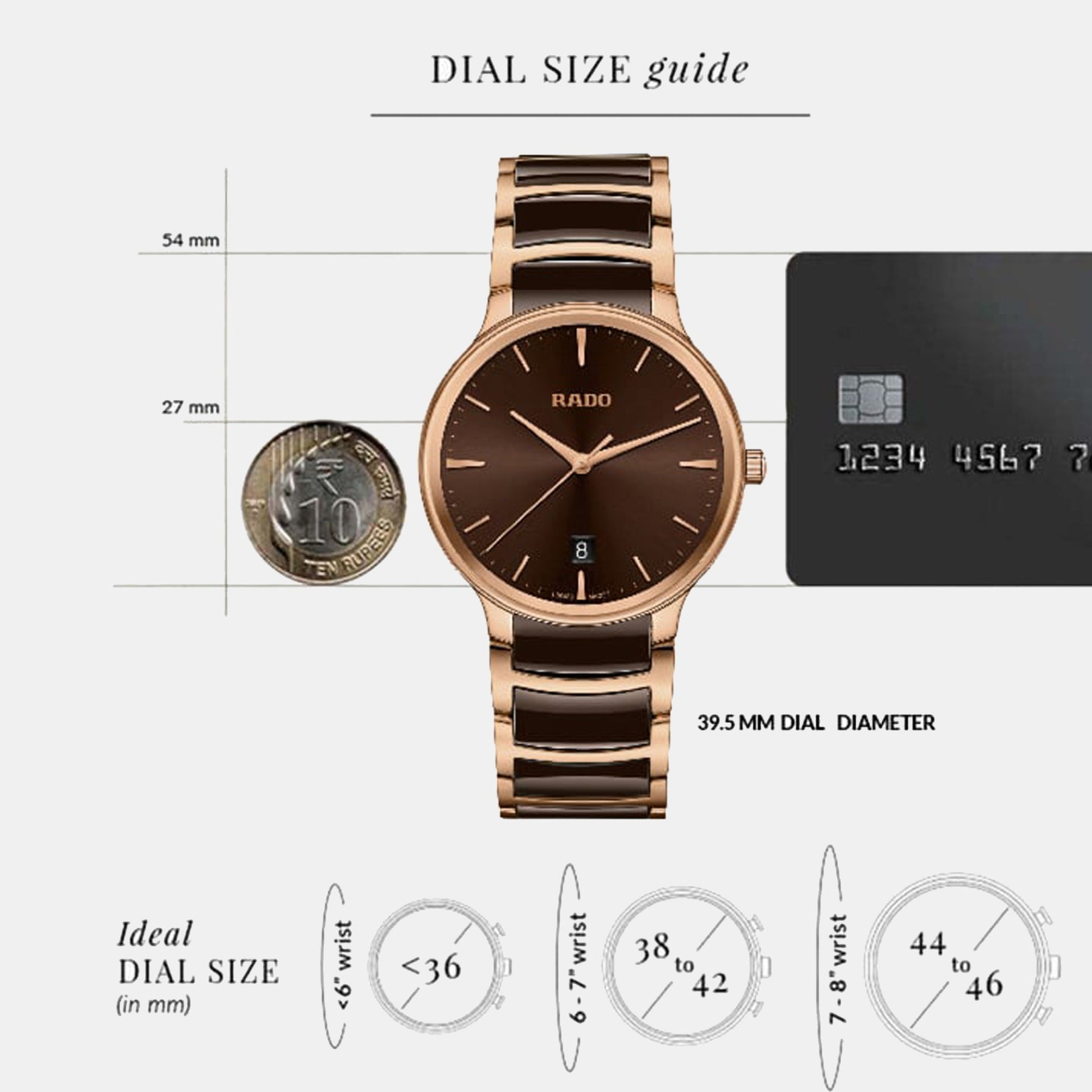 Centrix Unisex Quartz Brown Dial Analog Stainless Steel Watch R30023302