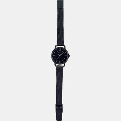 Enticer Women Quartz Black Dial Analog Stainless Steel Watch A1804